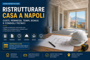 Ristrutturare casa a Napoli: appartamento in fase di ristrutturazione con vista sul Golfo di Napoli